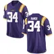 Purple Game Men's Damian Ramos LSU Tigers Football College Jersey