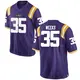 Purple Game Men's Zach Weeks LSU Tigers Football College Jersey