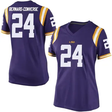 Purple Game Women's Jarrick Bernard-Converse LSU Tigers Football College Jersey