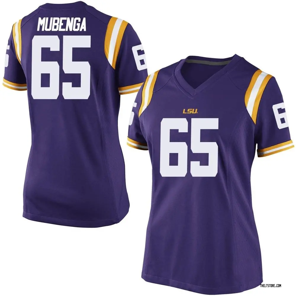 Purple Game Women's Paul Mubenga LSU Tigers Football College Jersey
