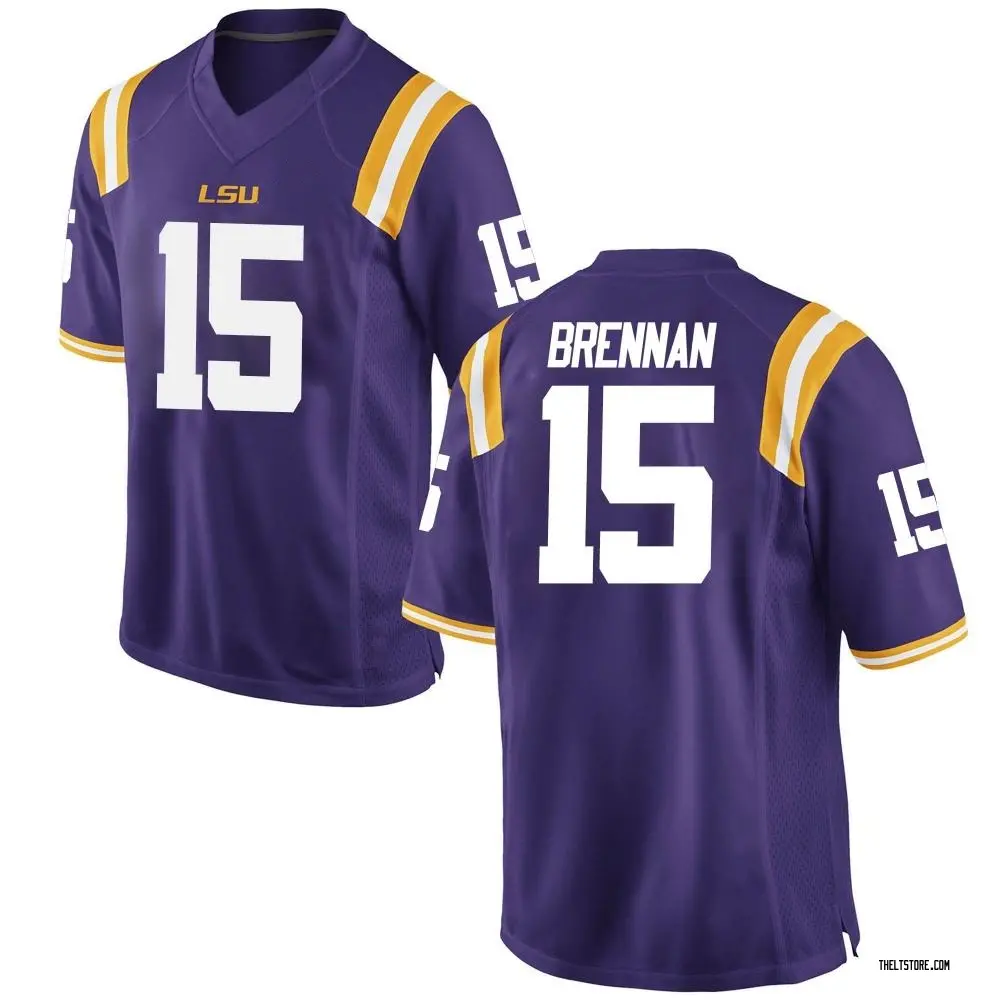 Purple Game Youth Myles Brennan LSU Tigers Football College Jersey