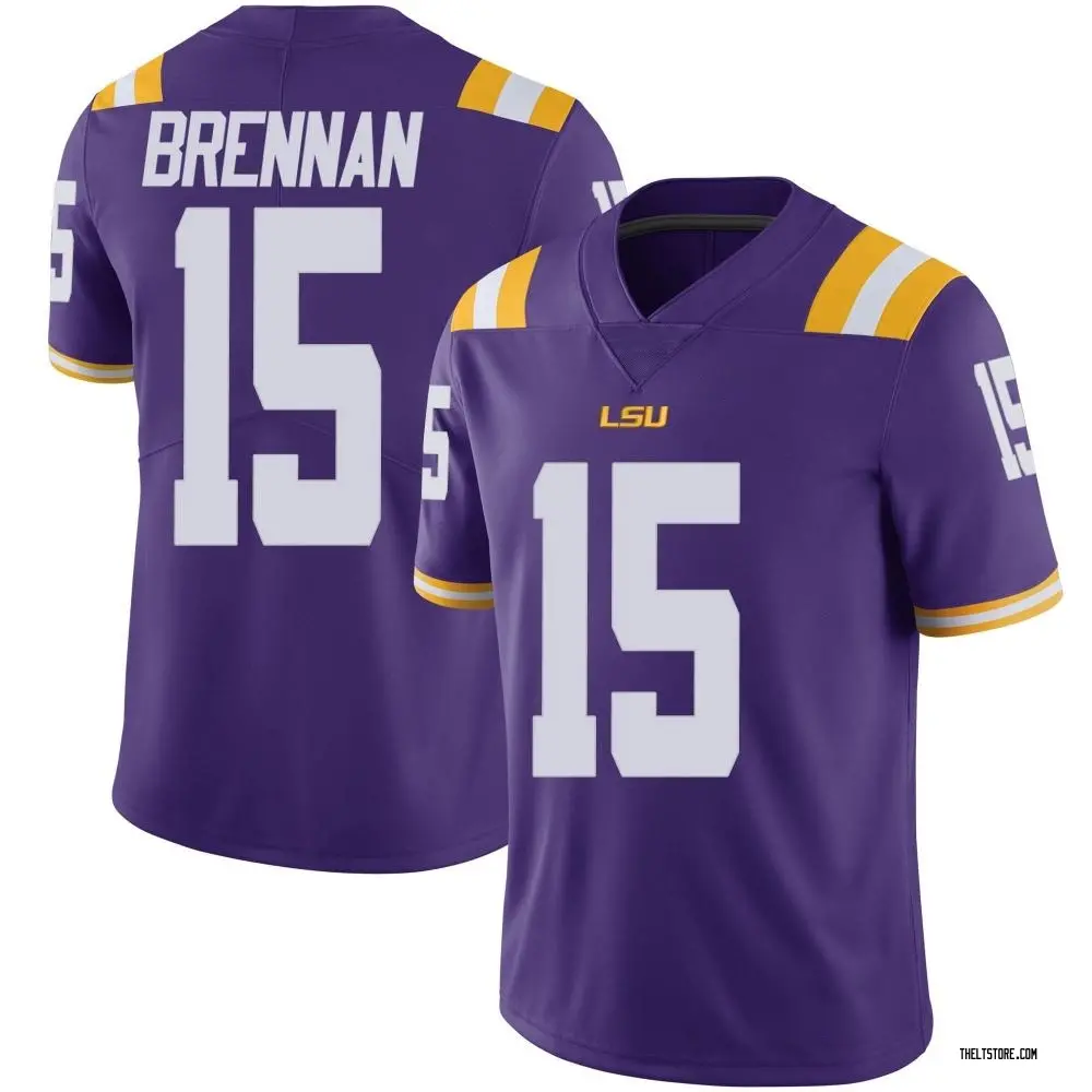 Purple Limited Men's Myles Brennan LSU Tigers Vapor Untouchable Football College Jersey