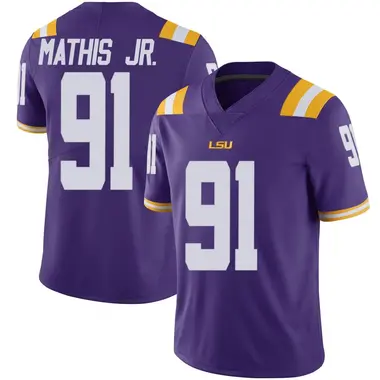 Purple Limited Men's Walter Mathis Jr. LSU Tigers Vapor Untouchable Football College Jersey