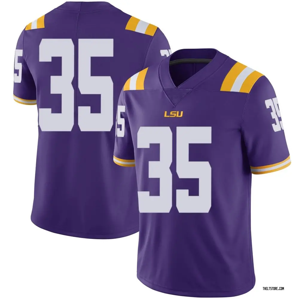 Purple Limited Men's Zach Weeks LSU Tigers Football College Jersey