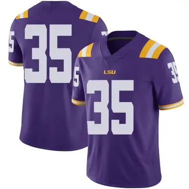 Purple Limited Men's Zach Weeks LSU Tigers Football College Jersey