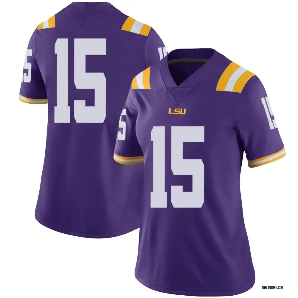 Purple Limited Women's Myles Brennan LSU Tigers Football College Jersey