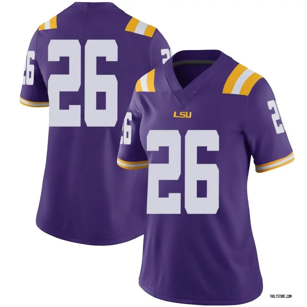 Purple Limited Women's Quad Wilson LSU Tigers Football College Jersey
