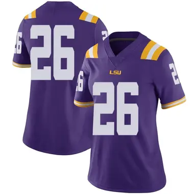 Purple Limited Women's Quad Wilson LSU Tigers Football College Jersey