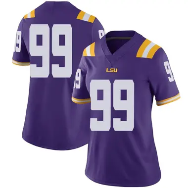 Purple Limited Women's Sydir Mitchell LSU Tigers Football College Jersey