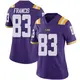Purple Limited Women's TaRon Francis LSU Tigers Vapor Untouchable Football College Jersey