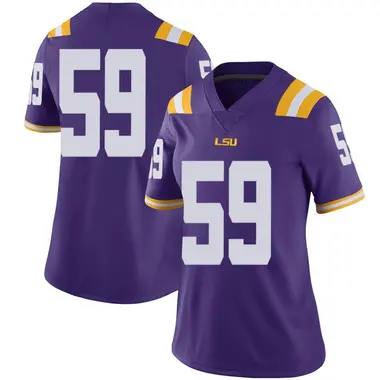Purple Limited Women's Tyler Miller LSU Tigers Football College Jersey
