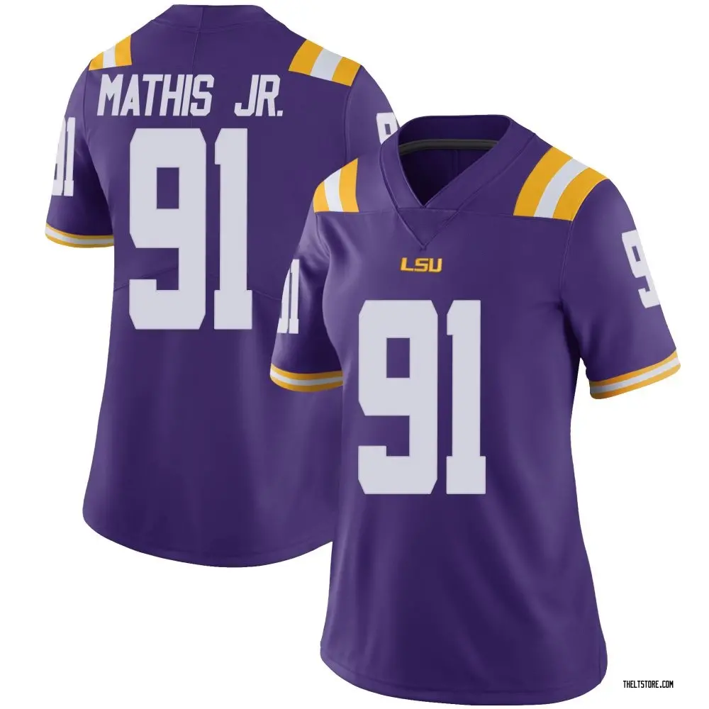 Purple Limited Women's Walter Mathis Jr. LSU Tigers Vapor Untouchable Football College Jersey