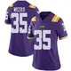 Purple Limited Women's Zach Weeks LSU Tigers Vapor Untouchable Football College Jersey