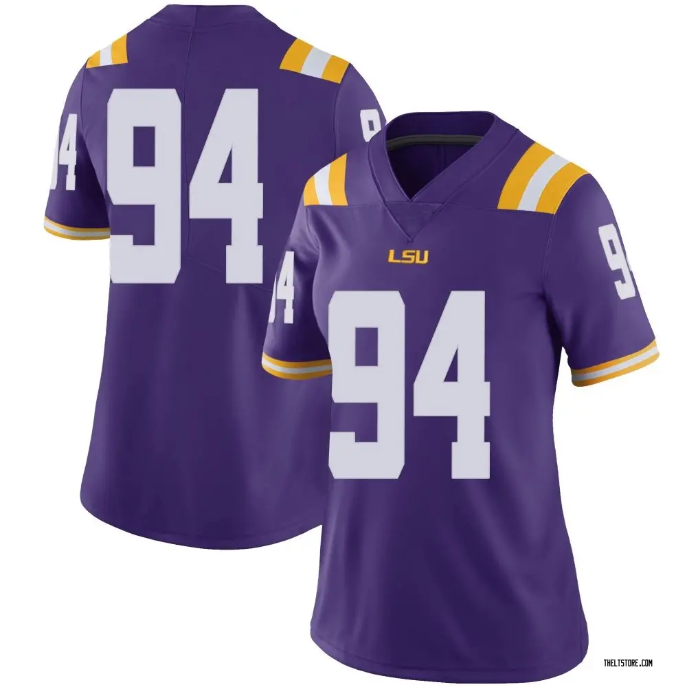 Purple Limited Women's Zion Williams LSU Tigers Football College Jersey