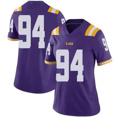 Purple Limited Women's Zion Williams LSU Tigers Football College Jersey