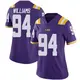Purple Limited Women's Zion Williams LSU Tigers Vapor Untouchable Football College Jersey