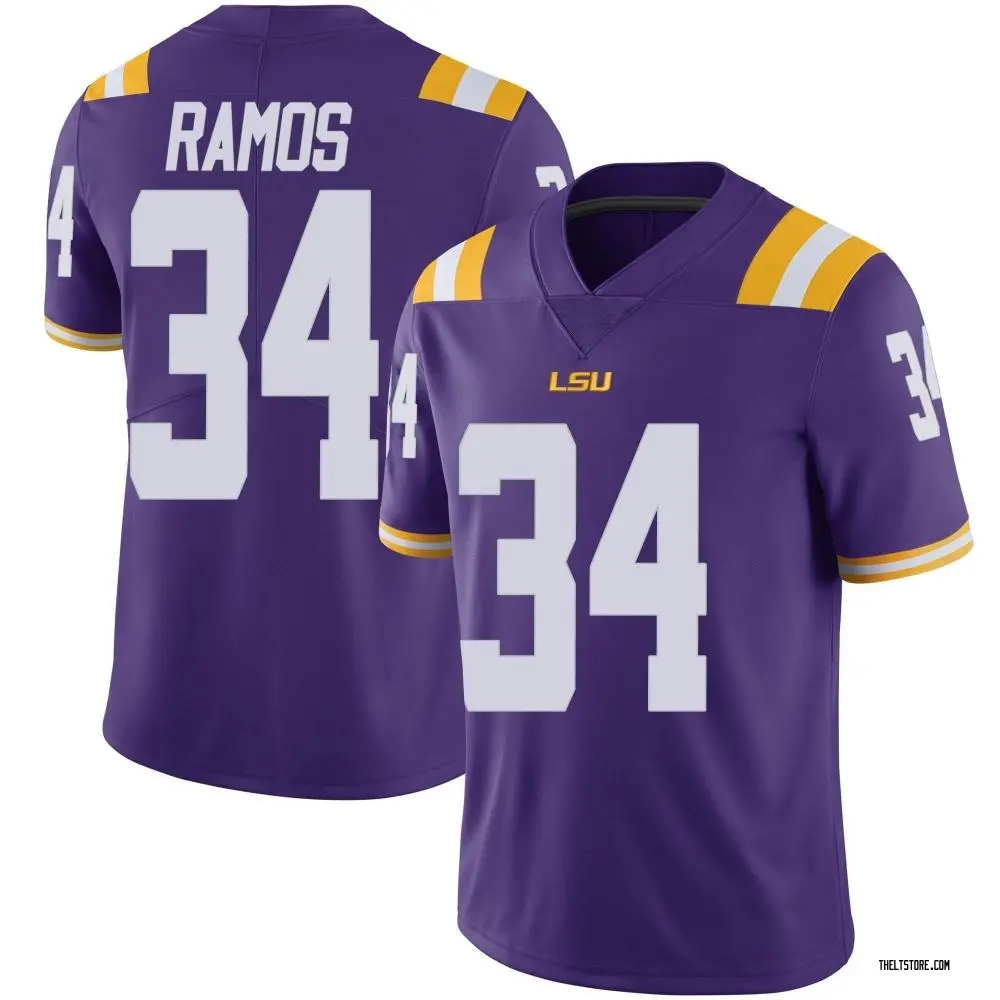 Purple Limited Youth Damian Ramos LSU Tigers Vapor Untouchable Football College Jersey