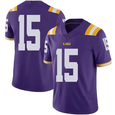 Purple Limited Youth Myles Brennan LSU Tigers Football College Jersey
