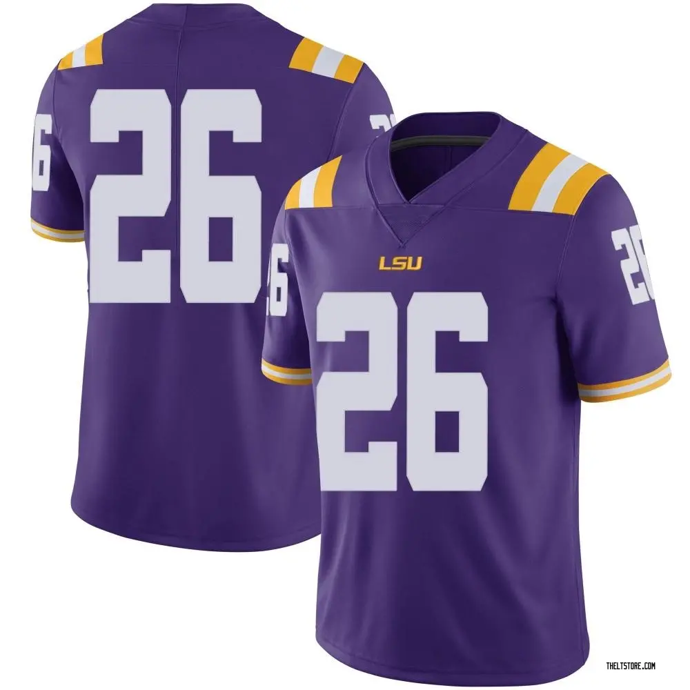 Purple Limited Youth Quad Wilson LSU Tigers Football College Jersey