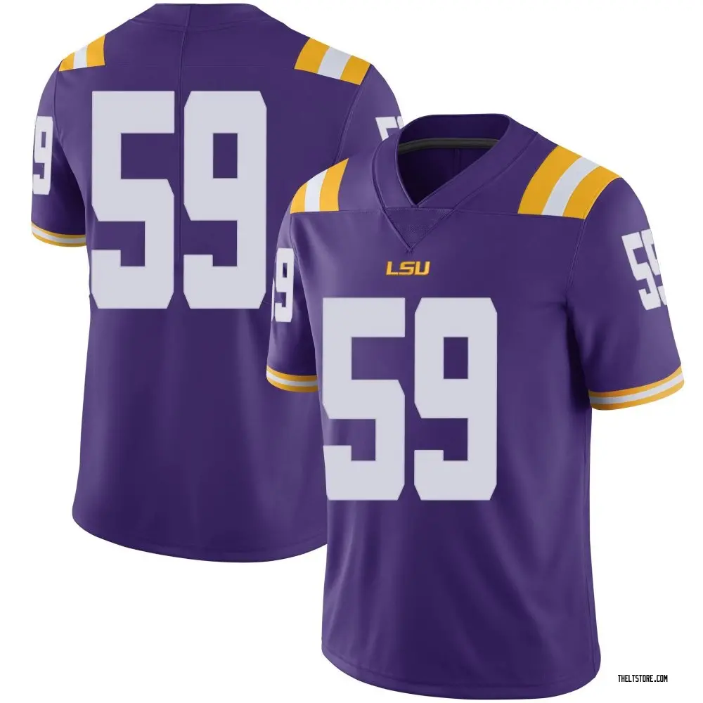 Purple Limited Youth Tyler Miller LSU Tigers Football College Jersey
