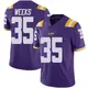 Purple Limited Youth Zach Weeks LSU Tigers Vapor Untouchable Football College Jersey