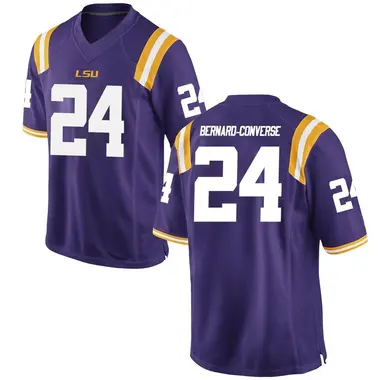 Purple Replica Youth Jarrick Bernard-Converse LSU Tigers Football College Jersey