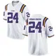 White Game Men's Jarrick Bernard-Converse LSU Tigers Football College Jersey