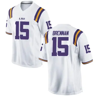 White Game Men's Myles Brennan LSU Tigers Football College Jersey