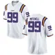 White Game Men's Sydir Mitchell LSU Tigers Football College Jersey