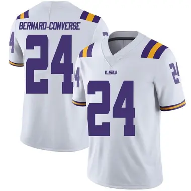 White Limited Men's Jarrick Bernard-Converse LSU Tigers Football College Jersey