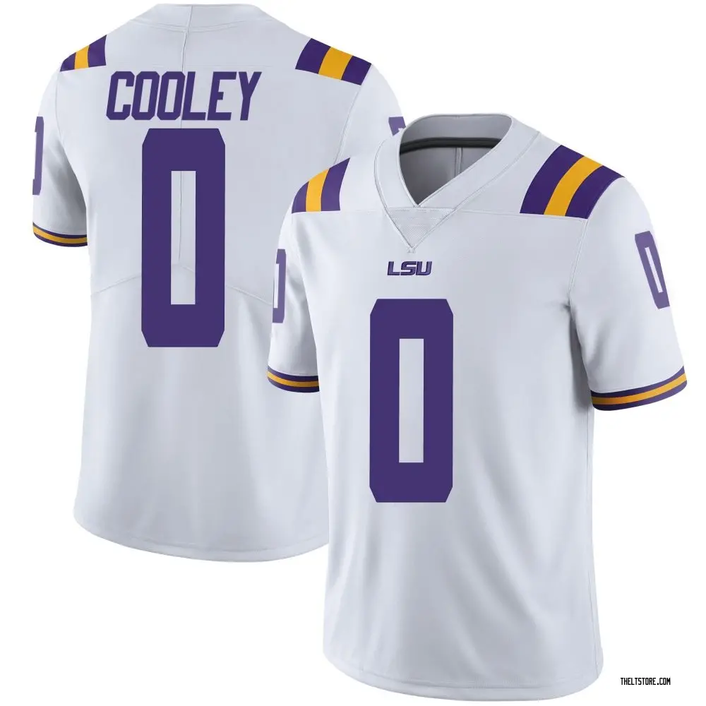 White Limited Men's Tamarcus Cooley LSU Tigers Football College Jersey