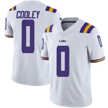 White Limited Men's Tamarcus Cooley LSU Tigers Football College Jersey
