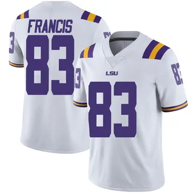 White Limited Men's TaRon Francis LSU Tigers Football College Jersey