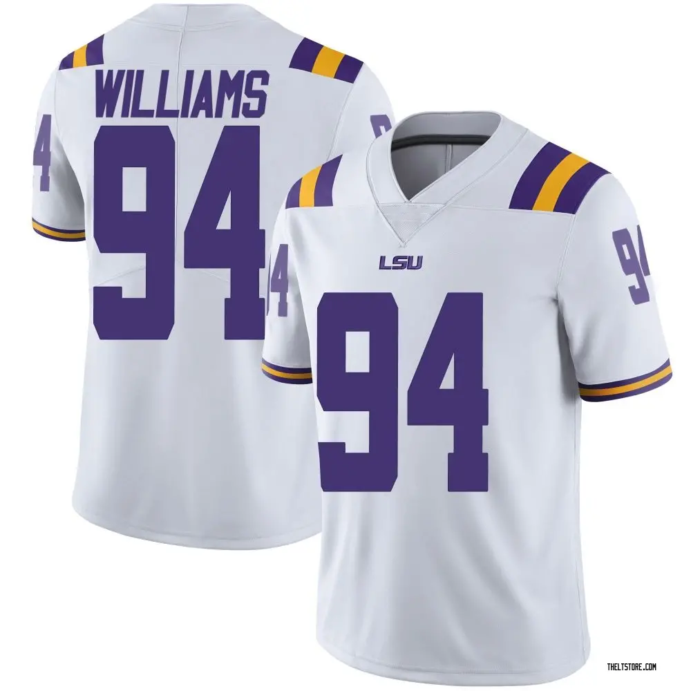 White Limited Men's Zion Williams LSU Tigers Football College Jersey