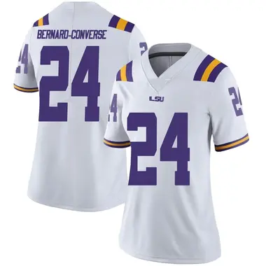 White Limited Women's Jarrick Bernard-Converse LSU Tigers Football College Jersey