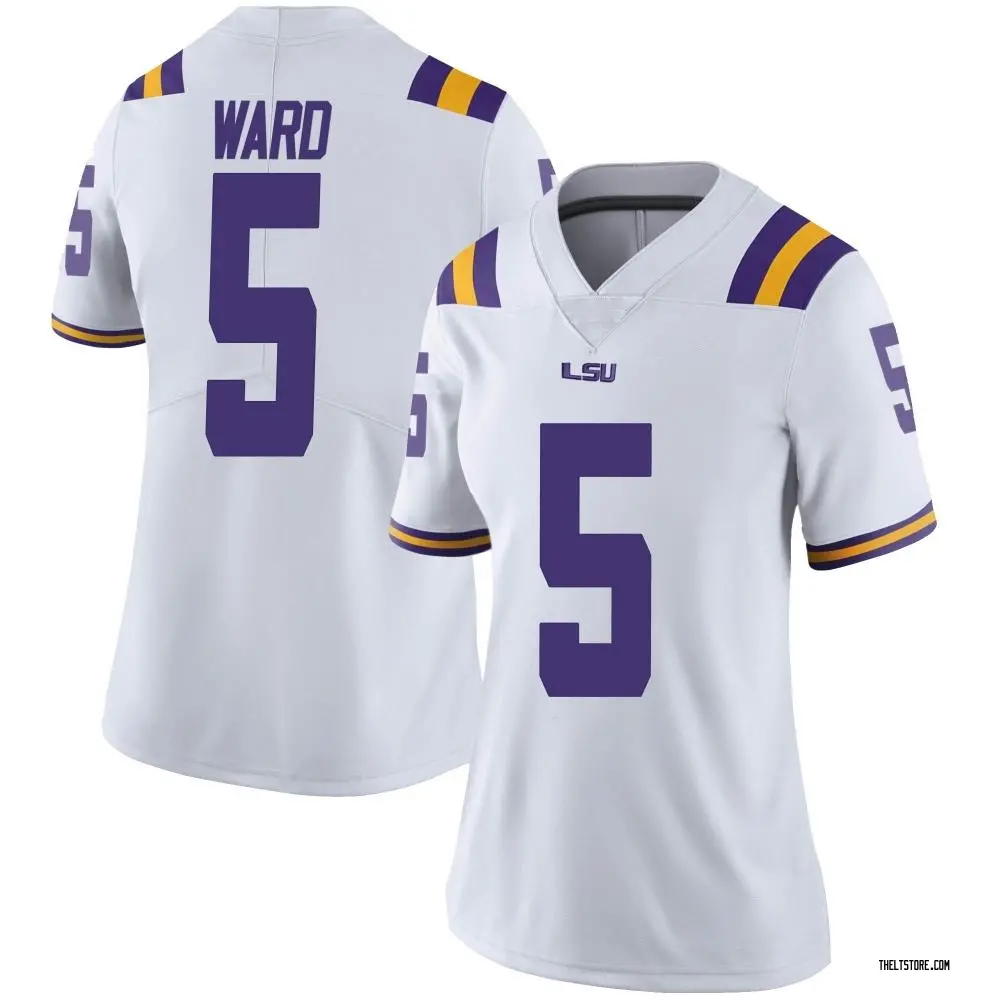 White Limited Women's Jay Ward LSU Tigers Football College Jersey