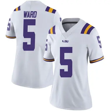 White Limited Women's Jay Ward LSU Tigers Football College Jersey