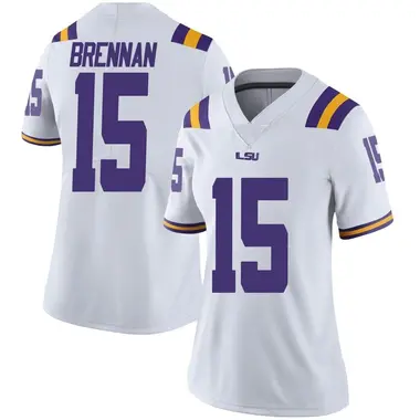 White Limited Women's Myles Brennan LSU Tigers Football College Jersey