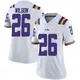 White Limited Women's Quad Wilson LSU Tigers Football College Jersey