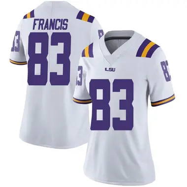 White Limited Women's TaRon Francis LSU Tigers Football College Jersey