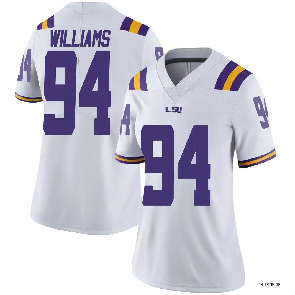 White Limited Women's Zion Williams LSU Tigers Football College Jersey