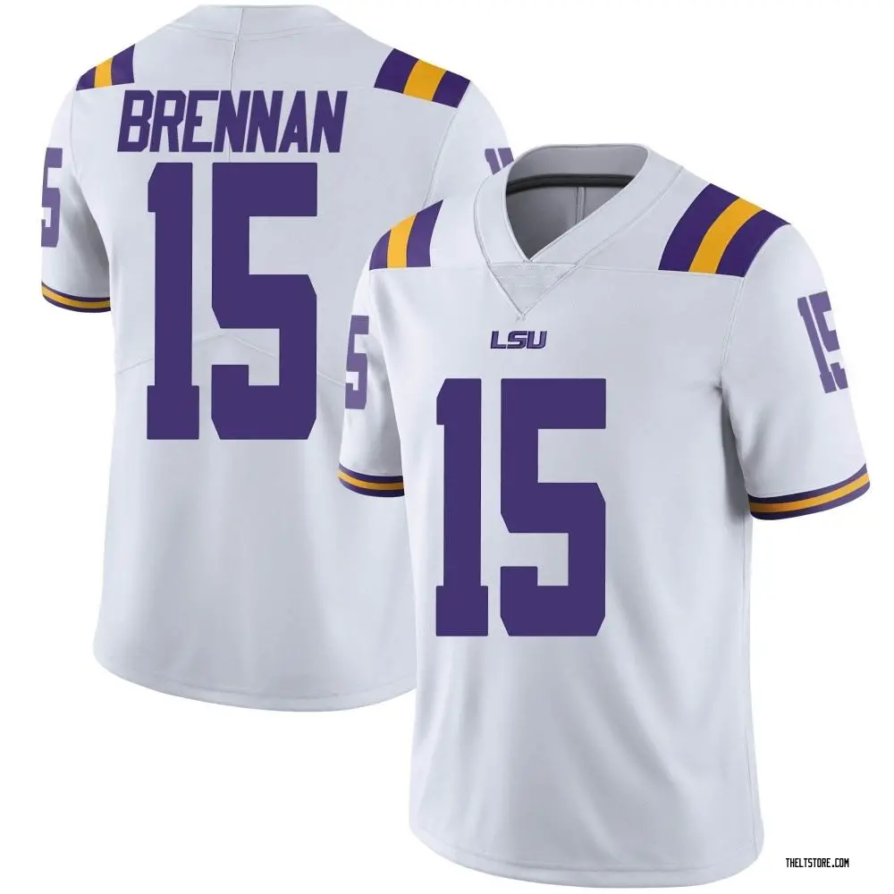 White Limited Youth Myles Brennan LSU Tigers Football College Jersey