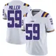 White Limited Youth Tyler Miller LSU Tigers Football College Jersey