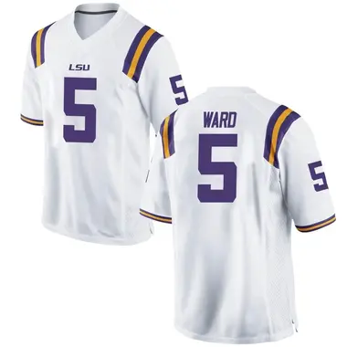 White Replica Men's Jay Ward LSU Tigers Football College Jersey