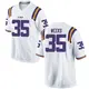 White Replica Men's Zach Weeks LSU Tigers Football College Jersey
