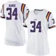 White Replica Women's Damian Ramos LSU Tigers Football College Jersey
