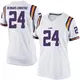 White Replica Women's Jarrick Bernard-Converse LSU Tigers Football College Jersey
