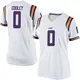 White Replica Women's Tamarcus Cooley LSU Tigers Football College Jersey