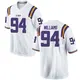 White Replica Youth Zion Williams LSU Tigers Football College Jersey